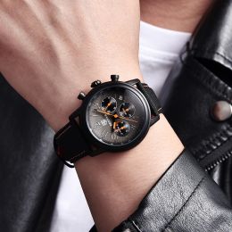 Benyar Mens Watchs Top Brand Brand Luxury Chronograph Sport Quartz Watch for Men Milit Militar Watch Luminous Clock Relogio Masculino 2023