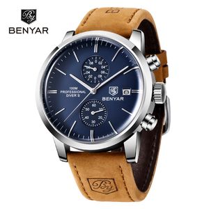 BENYAR Heren Horloges Topmerk Luxe Quartz Mannen Horloge 2023 Sport Horloge Voor Mannen Chronograaf Militaire Horloge Mannen Relogio Masculino