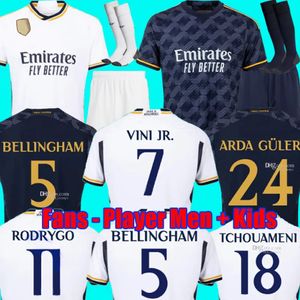 Benzema Soccer Jerseys 22 23 24 Football Shirt Vini Jr Camavinga Alaba Hazard asensio Modric Marcelo Real Madrids Final Football Jerseys Camiseta Men Kids Kit 264Z