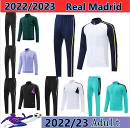 Benzemas 2022 2023 Soccer Tracksuits Sets Real Madrids Tracksuit Set 22/23 Men en Kids Football Kit Chandal Futbol Survetement Madrides Training Suit voetbaltrui
