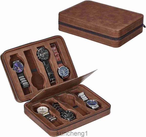 Boîtes de montre à l'emplacement de Watch Beome Watch 8 pour hommes pour hommes de montre portable Organisateur affichage - Watch Accessory convient aux montres de poignet Smart Watchesbrown SSH98Z