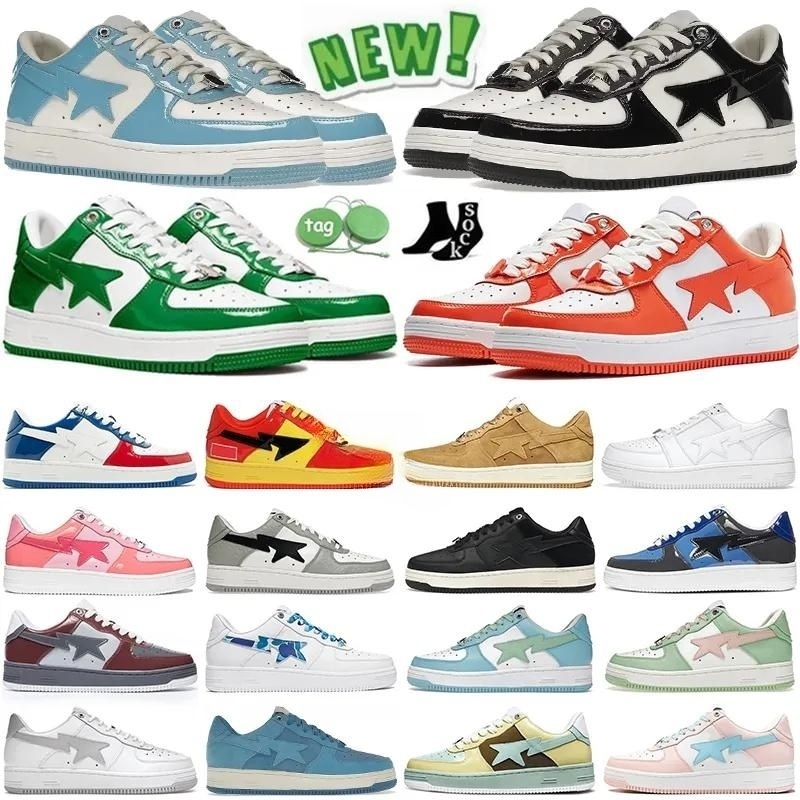 Beped Unc Zapatillas para correr Sk8 para hombre Mujer Triple Negro Blanco Panda Camo Verde Gris claro Zapatillas deportivas Diseñador Cuero genuino Gamuza