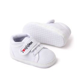 Beqeuewll baby meisjes jongens witte sneaker lente herfst casual anti-slip rubberen zool letter print peuter schoenen