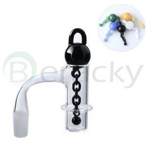 Beracky 20mmOD Roken Volledige Weld Terp Slurper Quartz Banger Nagels Met Glazen Knikkers Kettingen Afgeschuinde Rand Slurpers Voor Glazen Waterpijpen Dab Rigs Pijpen