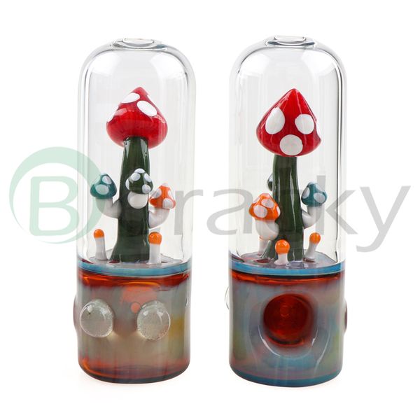 Beracky 4.1 pouces champignon maison verre tuyau main tuyau fumer accessoires verre capiteux