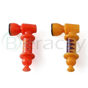 Beracky 4,7 inch Amerikaanse kleur glazen hamer pijpen lepel pijp rookaccessoires bedwelmende glazen kleurrijke accessoires