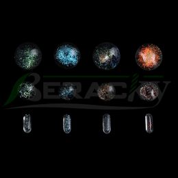 Beracky Dichro Glass Terp Slurpers Juego de perlas para fumar con canicas sólidas de 14 mm y 22 mm 6 * 15 pastillas para borde biselado Slurper Cuarzo Banger Nails Bongs