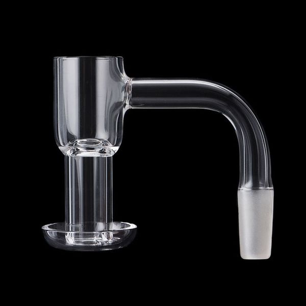 Beracky Flat Top Terp Slurper Smoking Quartz Banger 2.5mm Wall 20mmOD 10mm 14mm 18mm 4590 Vacío Slurpers Clavos para vidrio Tubos de agua Dab Rigs