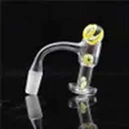 Beracky Full Weld Bubble Barrel Terp Slurper Fumer Quartz Banger Avec 22mm 14mm Verre Dichro Perles De Marbre Perles De Rubis Pour Dab Rigs ZZ