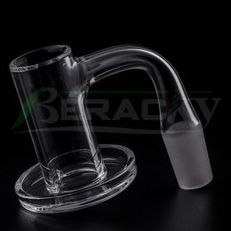 Beracky Full Weld Smoking Quartz Charmer Banger 20 mmmod Cañas de cuarzo de borde biselado completamente soldado