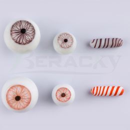 Beracky Glass Terp Slurper Ensemble fumer des perles colorées en tête de marbre massif en marbre de marbre pour le mélangeur slurper nails banger ongles des bongs