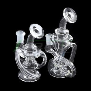 Beracky New Clear Recycler Conduites D'eau En Verre Deux Styles Verre Épais Dab Rigs Bongs À Eau Bécher Bong Heady Oil Rigs Pour Dab Fumer