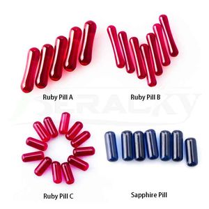 Beracky 4 styles Ruby et sapphire Pilules mélangez des accessoires de fumer des accessoires de fumer pour bord biseau