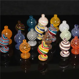 Beracky US Color Glass Bubble Carb Cap Ball koolhydraten voor afgeschuinde rand Quartz Banger Nails Glass Water Bongs Pipe Dab Rigs