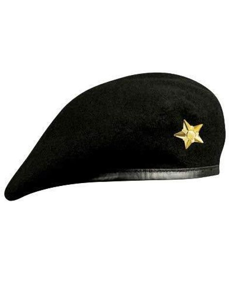 Boina gorra con sombrero de oro de lana ejército militar azul azul verde marrón verde marrón