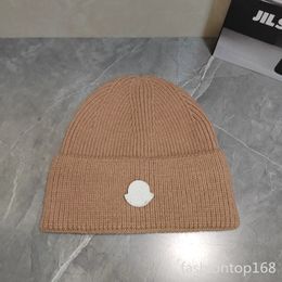 Béret chapeau hiver luxe chaud M lettre marque loisirs coton mélangé tricoté mode décontracté hommes casquette concepteur