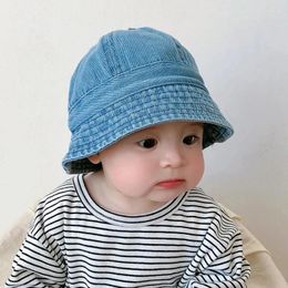 Beretten 0-3 jaar babymuts Zomer herfst Panama Panama Outdoor Fisherman Sun Beach Accessories Kids Emmer Cap For Girls Boys