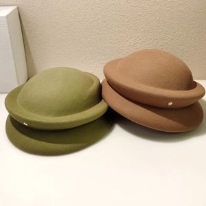 Bérets 102506654 ins chic hiver laine forme à la mode dame béret casquette femmes loisirs peintre chapeau 231201