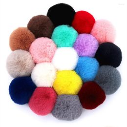 Bérets 10 Pcs Pom Ball Fourrure De Raton Laveur DIY 6 cm 7 cm 8 cm Vêtements À La Main Chaussures Accessoires Pompon Moelleux En Peluche Décor Couture Fournitures 8159