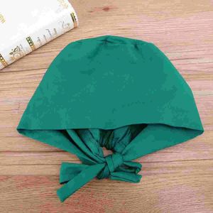 Bérets 1pc chapeau bouffant bandeau de gommage chapeau / casquette de travail pour hommes (vert)