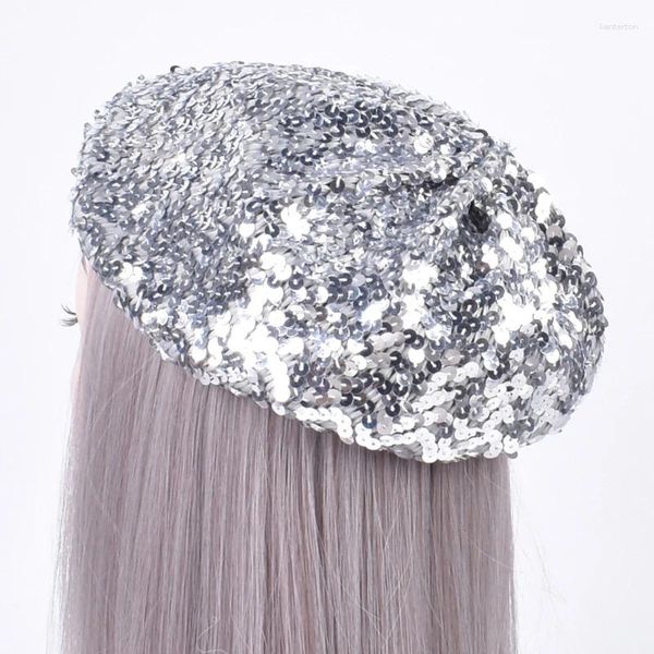 Bérets 1PC Chapeau Chevalier Coloré Pour Disco House Cocktail Fêtes Vacances Paillettes Scintillantes Comédien Acteur Mascarade