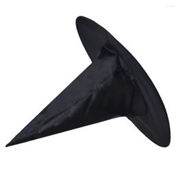 Boinas 1 Uds. Sombrero de bruja negro para mujer adulta para decoración de Halloween accesorio de disfraz personalidad Unisex gorra puntiaguda de mago 2023