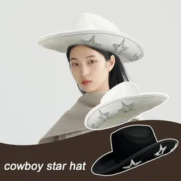Berets 1 stcs cowboyhoed voor meisjes sprankelende cowgirl met sprankelende pailletten sterren Decors drop l0b7