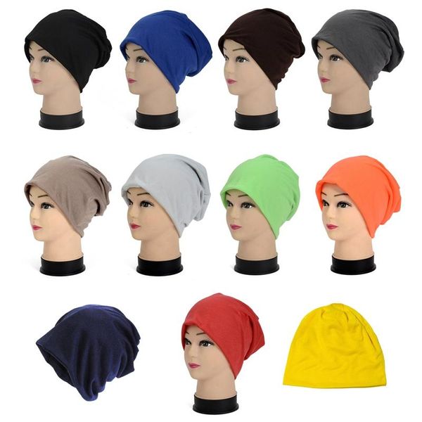 Bérets 1 pièces unisexe Beanie chapeau décontracté pour hommes femmes chaud doux tricoté élégant uni quotidien hiver couleur unie livraison directe