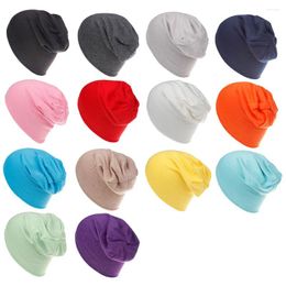 Bérets 200pcs / lot Mode Candy Couleur Enfant Kid Slouchy Beanie Hat