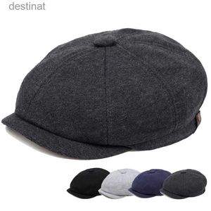 Berets 2022 Heißer Verkauf Baumwolle Schwarz Kappe Hohe Qualität Baskenmütze Kappe Mann Ivy Newsboy Hut Männer Damen Baskenmütze Peaky Blinders wholesaleL231106