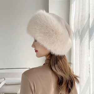 Bérets 2023 mode et chapeau de neige confortable imitation coiffure fourrure dôme béret mongol chaud hiver épais