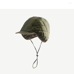 Boinas 2023 INS Czapka Zimowa invierno cálido sombrero de béisbol impermeable con orejas Ushanka para mujeres Casquette Para Frio gorras de bombardero ruso