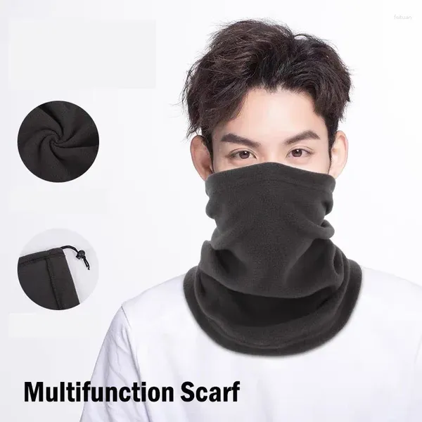 Boinas 2023 Winter Fleece Warmer Cuello Multifunción Al aire libre Esquí Ciclismo Correr Mascarilla Bufanda para hombres Mujeres Pasamontañas Medio