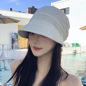 Bérets 2024 Light and Thin Stracts vides Top Sun Suns Femme Summer Travel Suncreen Fashion Corée Version Cap