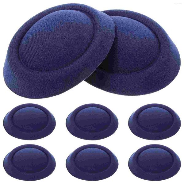 Boinas 8 PCS Pinzas para el cabello Fascinator Base Suministros Sombrero de lágrima Anfitriona Mujeres Eva Craft Andmaterials Pastillero Sombreros a granel