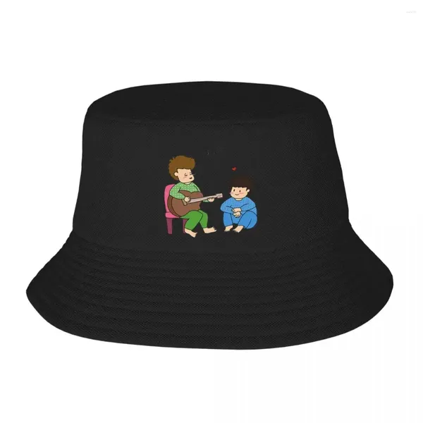 Berets A Serenade dans Rome Bucket Hats Panama pour l'homme femme Bob Hip Hop Fisherman Summer Beach Fishing Unisexe Caps