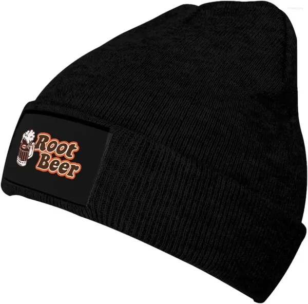 Boinas Aw-Root-Beer Beer Hat Winter Winter Hat Geanie Skul Shaul Shape For Men Mujeres