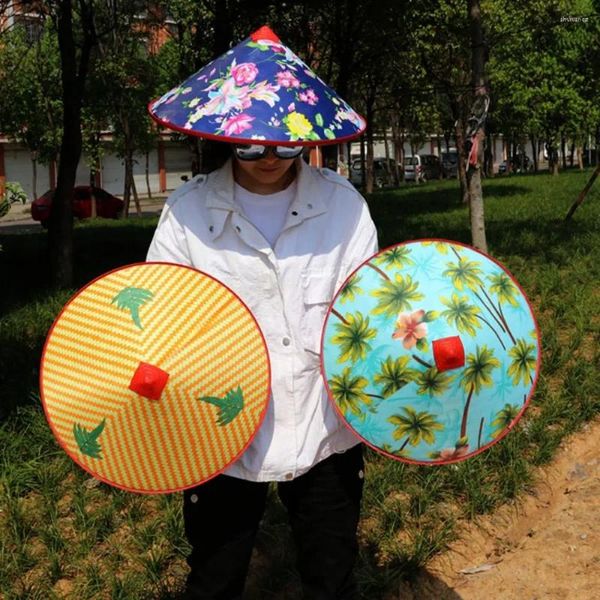 Boinas Fiesta ajustable Sun sombreros de bambú Bambúa ancho ancho de baile mexicano