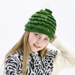 Bérets adultes enfants chapeau d'arbre de Noël ski d'hiver coupe-vent épaissir goutte