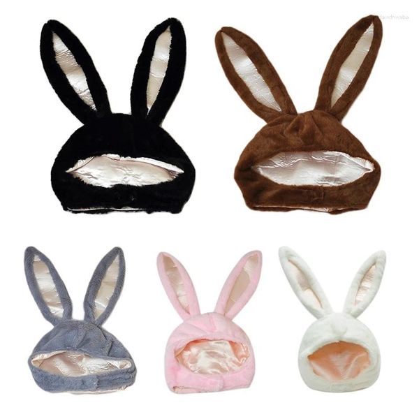 Boinas Adultos Niños Orejas Sombrero de felpa corto Animal divertido Juguetes de peluche Gorro para la cabeza Cosplay Fiesta de Pascua Po Accesorios