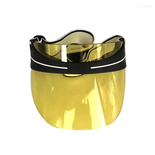 Boinas Sombrero de sombrilla al aire libre para adultos Unisex personalizable sin logotipo Color amarillo Sombreros de sol de PVC transparente