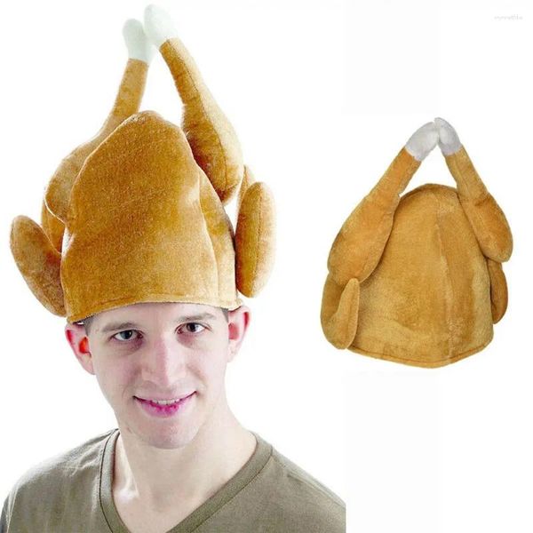 Bérets pour adultes, casquettes de Costume de fête rôtie, chapeau de dinde pour Thanksgiving