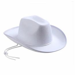 Boinas Air Cavalry Hat White Cowboy Western Wraparound Sombreros desgastados para hombres