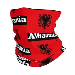 Bérets Albanie Drapeau Bandana Cou Guêtre Imprimé Foulard Magique Multi-usage Masque Cyclisme Pour Hommes Femmes Adultes Respirant