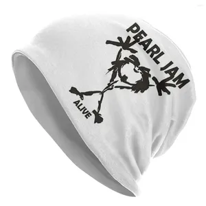 Boinas Alive Pearls Jam Gorro de punto cálido Hip Hop Bonnet Hat Otoño Invierno Gorros al aire libre Sombreros para adultos unisex