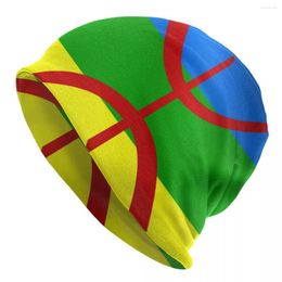 Bérets Amazigh drapeau international Bonnet chapeaux Hip Hop tricot chapeau pour hommes femmes chaud hiver berbère Skullies bonnets casquettes