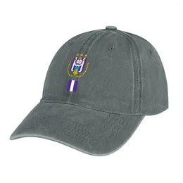 Berets Anderlecht RSCA - Football Cowboy Hat Dada Cap Military Cap Caps Women Men's