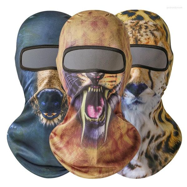 Bérets Couvre-visage animal Masque de moto militaire Cagoule Crâne