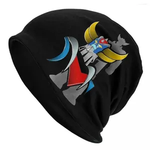 Bérets Anime Robot Grendizer Cap Bamans Unisexe Hiver Bonnet chaud Homme tricot chapeaux Fashion Outdoor Ski Mazinger Z Skullies Bons Caps