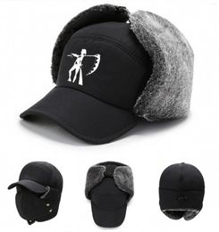 Bérets anime soul mangeur logo hiver chaude casquette à froid coton chapeau de coton extérieur pulvérisation de ski protection oreille lei feng